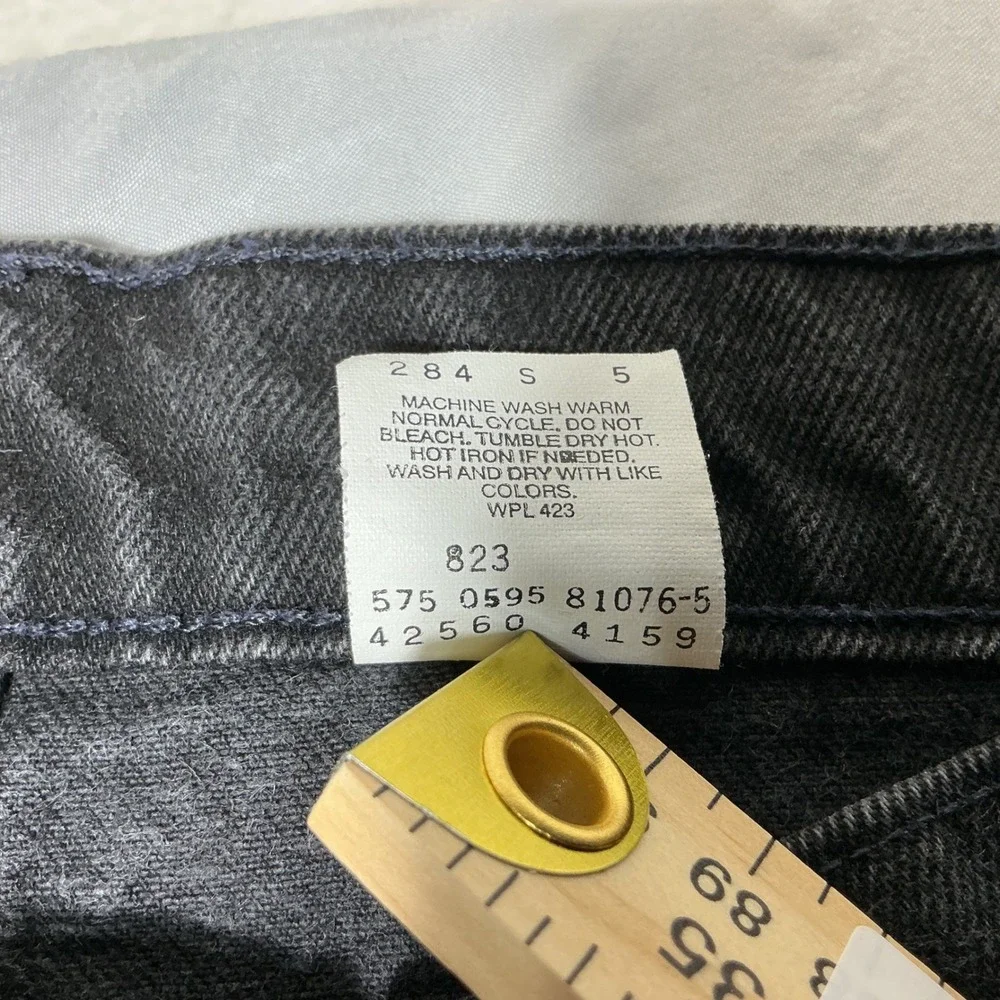Levi's 560 Jeans Mens 33x32‎ Black Orange Tab Loose Fit Tapered Leg Made in USA
